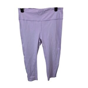 Peloton Womens Lavender Purple Capri Leggings High Rise Athletic Pants Size M